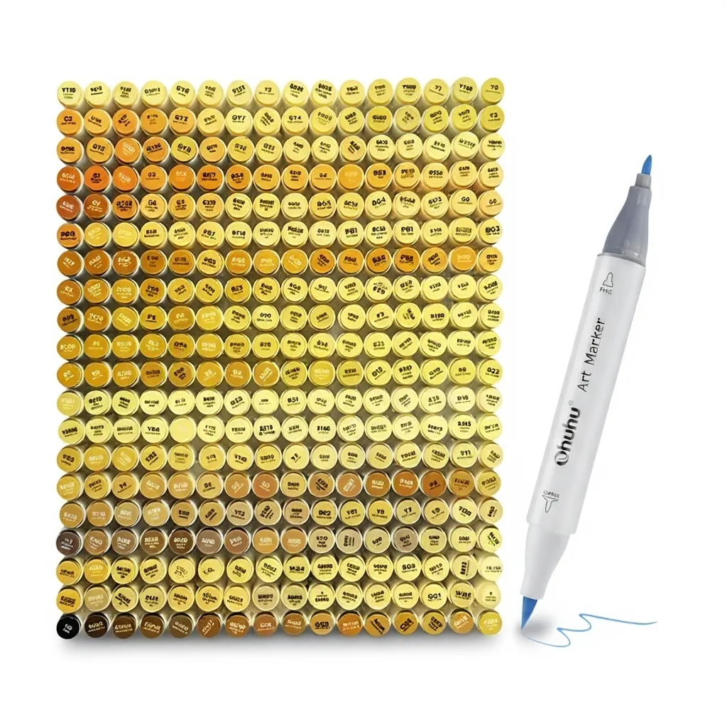 Yellows Ohuhu Marker – Honolulu B Brush Tip Single Color | The Marker Monster