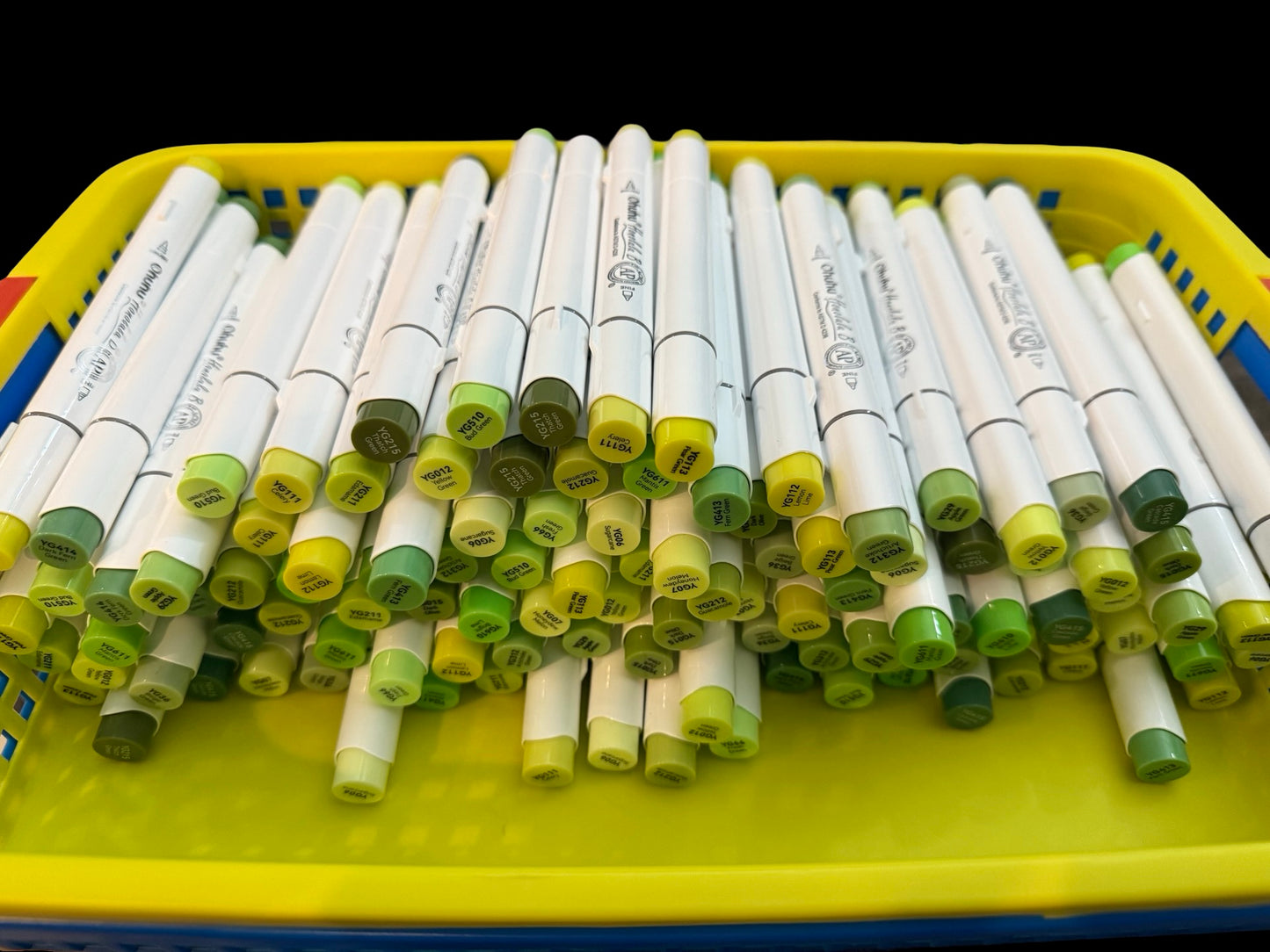 Yellow Greens Ohuhu Honolulu B Brush/Fine Tip Marker – Single Color | Sold by The Marker Monster (Authorized Reseller)