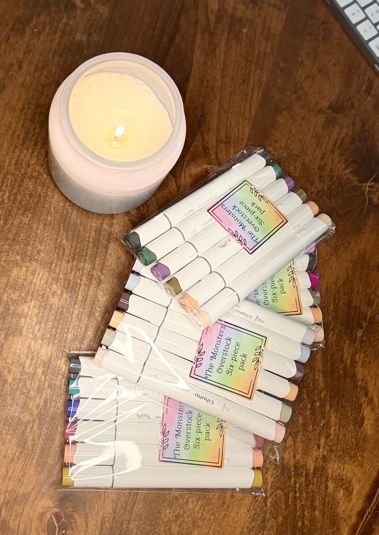 Marker Monster Mystery Sack – 6 Random Overstock | Huge Savings Ohuhu Honolulu Brush/Fine/Chisel | Sold by The Marker Monster