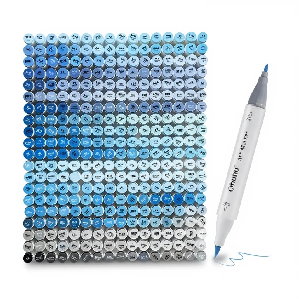 Blue Ohuhu Marker – Honolulu B Brush Tip Single Color | The Marker Monster