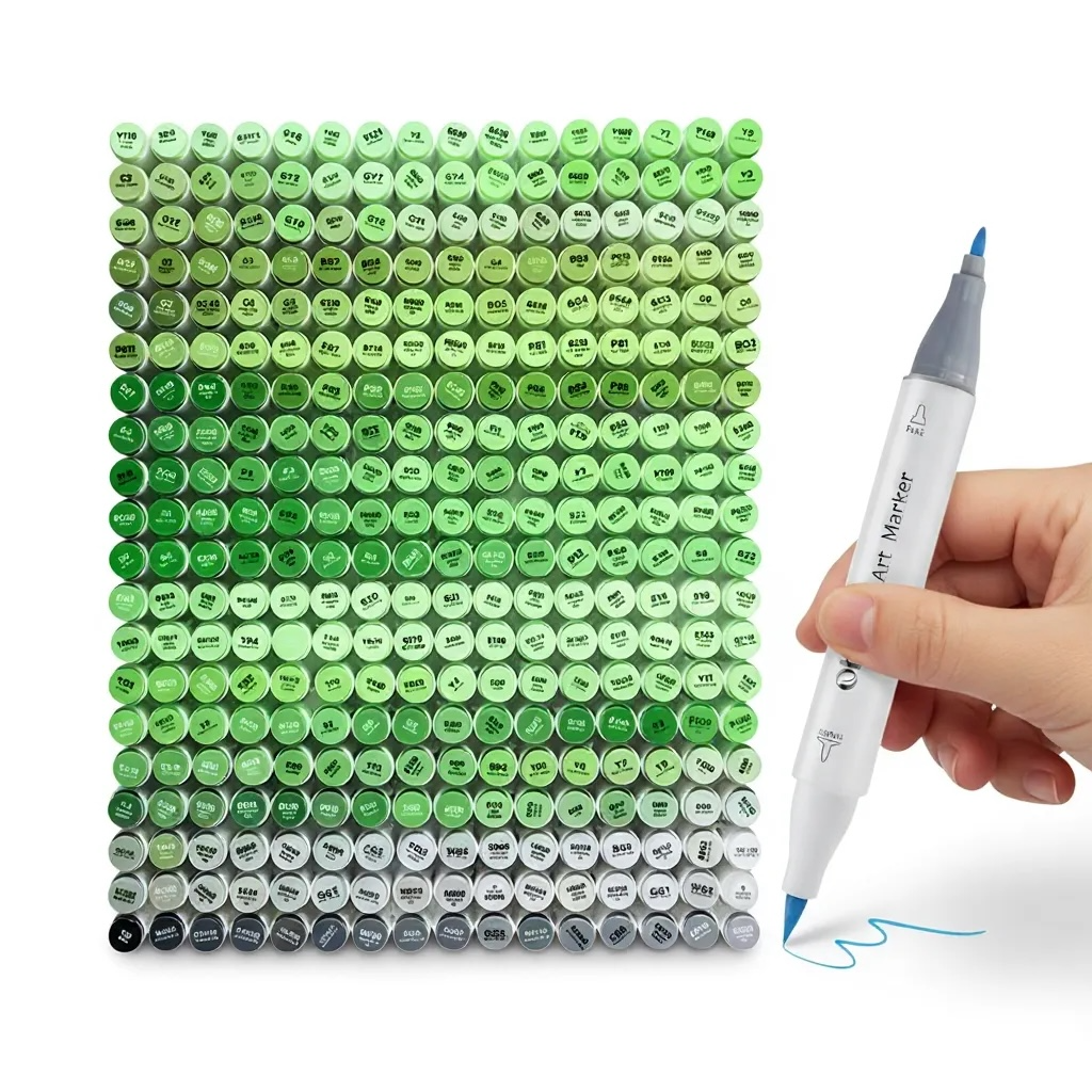 Green Ohuhu Marker – Honolulu B Brush Tip Single Color | The Marker Monster