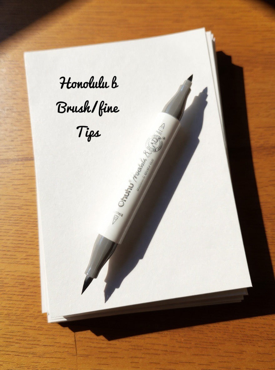 Violet Ohuhu Honolulu B Brush/Fine Tip Marker – Single Color | Sold by The Marker Monster (Authorized Reseller)