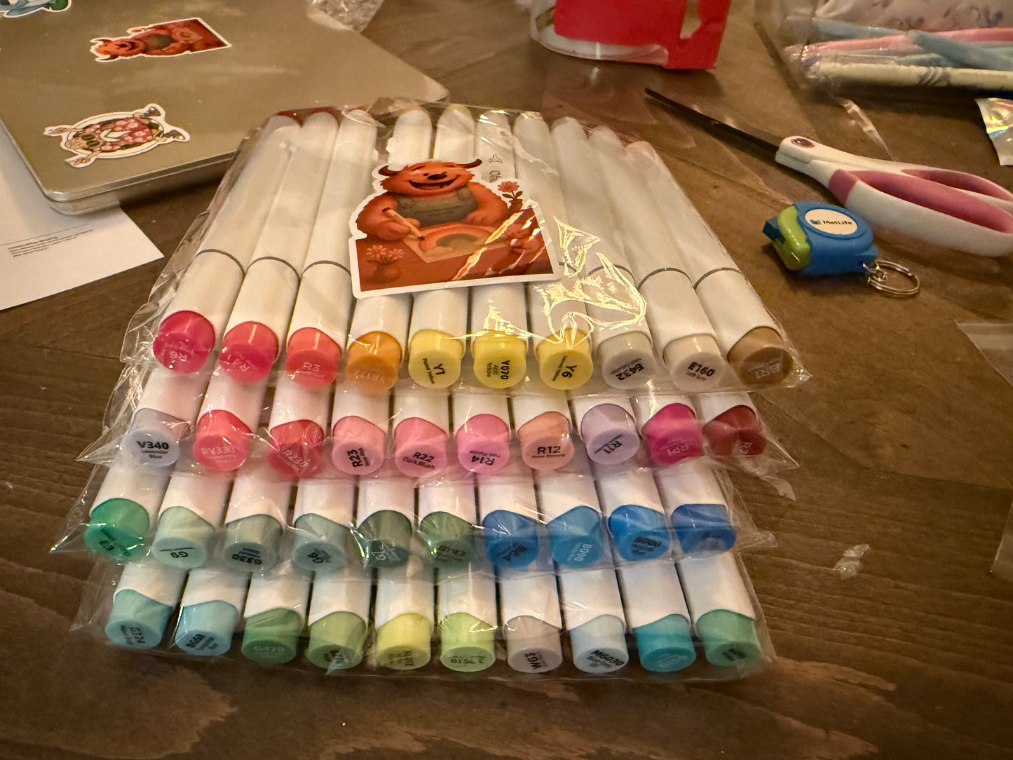 Red Ohuhu Marker – Honolulu B Brush Tip Single Color | The Marker Monster