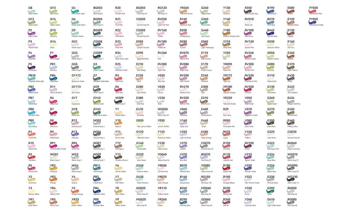 GRAYS *Single OHUHU Honolulu B Alcohol Marker Choose your color! Mix and Match! Grays.