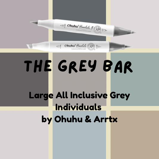Warm & Yellow Greys Ohuhu Honolulu B Brush/Fine/Chisel  Tip Marker –  Single Color | Sold by The Marker Monster