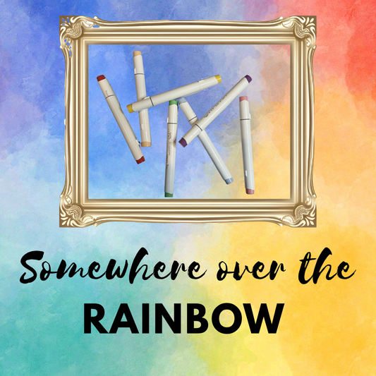 Rainbow Bundle 7 –Ohuhu Honolulu Brush/Fine/Chisel  Tip Marker –  7 Color Sold by The Marker Monster