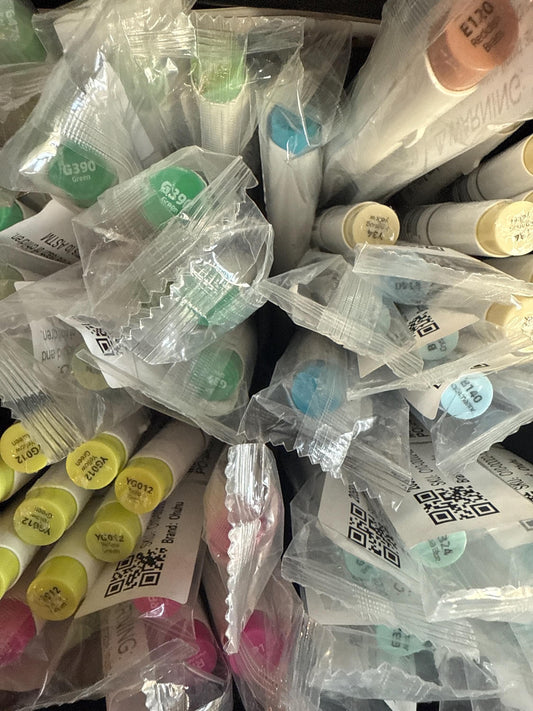 CHISEL**Single OHUHU Honolulu  Brush/Chisel Alcohol Marker  Choose your color!  New and old codes listed.