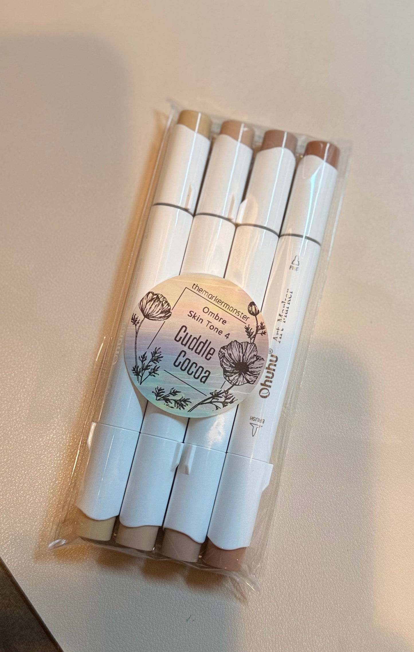 CLEARANCE Marker Palettes 4- 5 piece –Ohuhu Honolulu Brush/Fine/ Chisel Tip   Sold by The Marker Monster