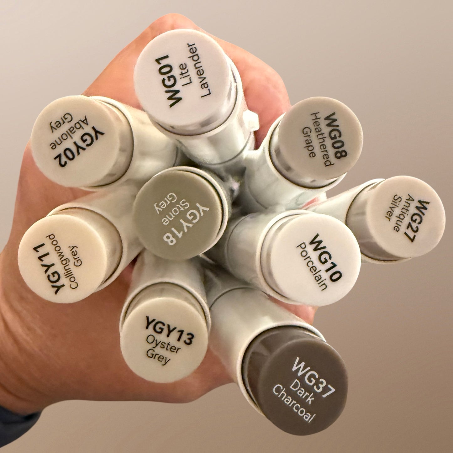 Warm & Yellow Greys Ohuhu Honolulu B Brush/Fine Tip Marker – Single Color | Sold by The Marker Monster (Authorized Reseller)