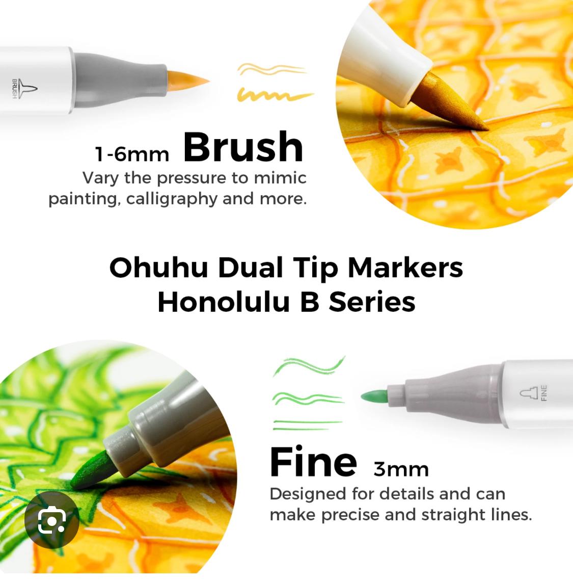 TANS *Single OHUHU Honolulu B Alcohol Marker  Choose your color!  Mix and Match! TANS