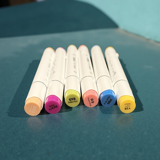 Marker Monster Mystery Sack – 6 Random Overstock | Huge Savings Ohuhu Honolulu Brush/Fine/Chisel Tip Marker – Random Colors  | Sold by The Marker Monster (Authorized Reseller)