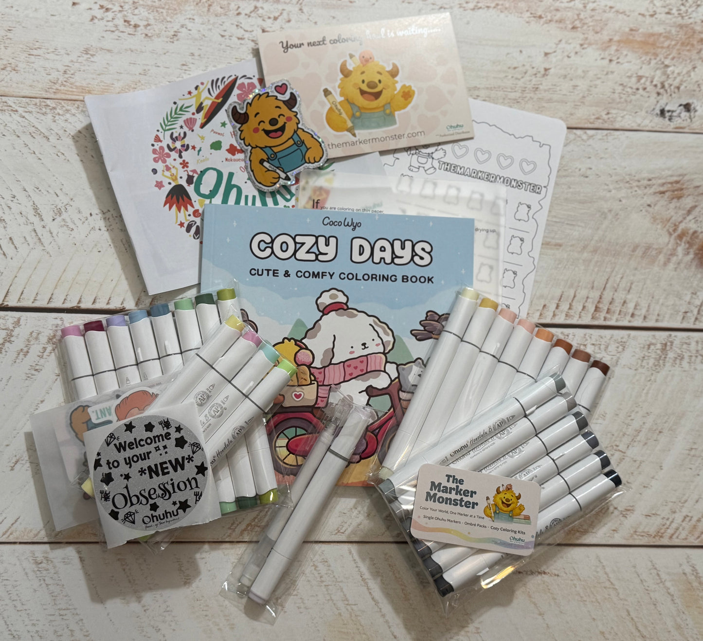 The Obsessed Package – Ultimate Ohuhu Starter Kit (Curated by The Marker Monster)