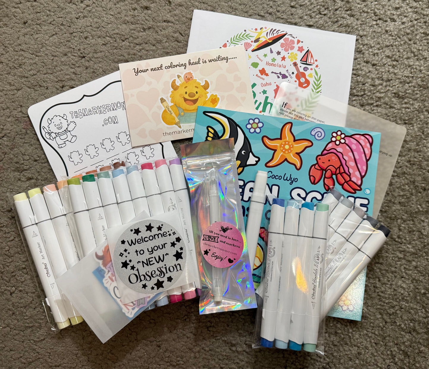 The Obsessed Package – Ultimate Ohuhu Starter Kit (Curated by The Marker Monster)