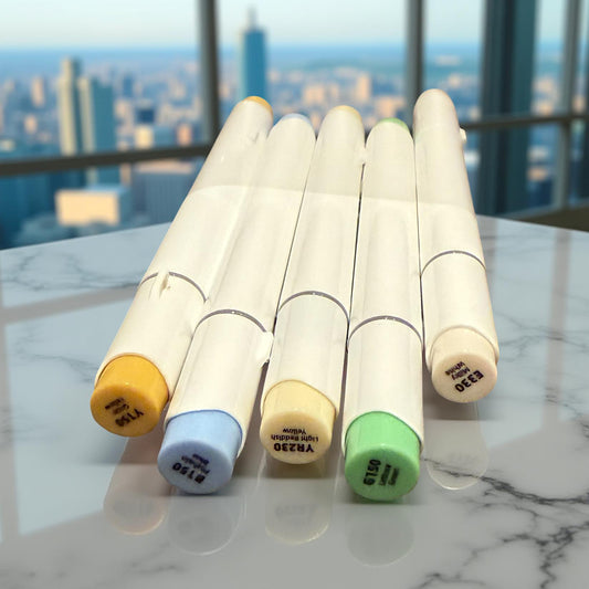 Japanese Exclusive Ohuhu Honolulu Chisel/Brush tip Alcohol Marker. Authentic Ohuhu Honolulu Brush Marker, sold individually by The Marker Monster (authorized retailer).