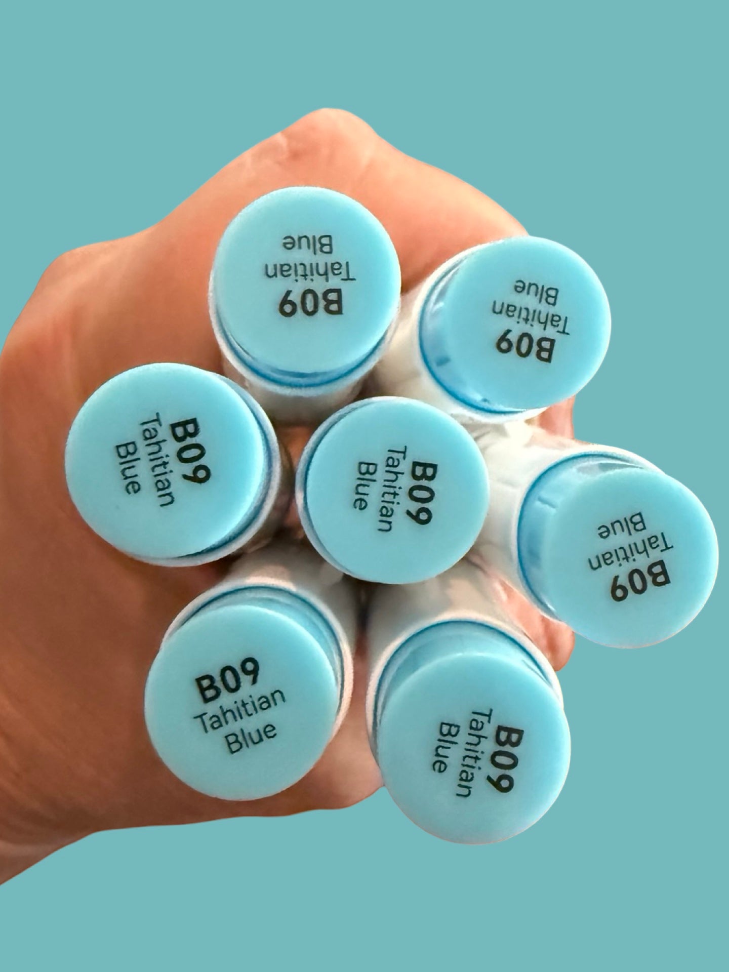 Blue Ohuhu Honolulu B Brush/Fine/ Chisel Tip  Single Color | Sold by The Marker Monster