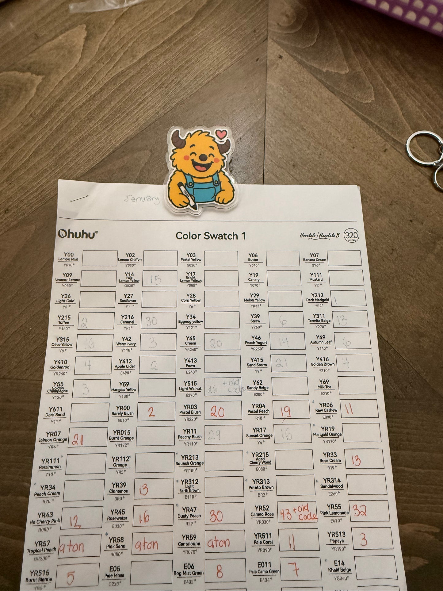 Marker Monster Paper Clip Bookmark | Cute Planner & Coloring Page Clip | Cozy Desk Accessory