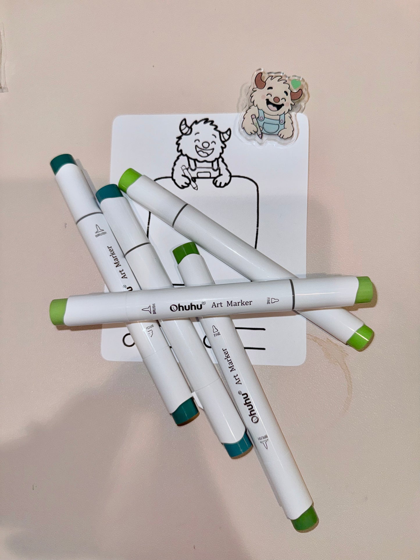 CLEARANCE Marker Palettes 4- 5 piece –Ohuhu Honolulu Brush/Fine/ Chisel Tip   Sold by The Marker Monster