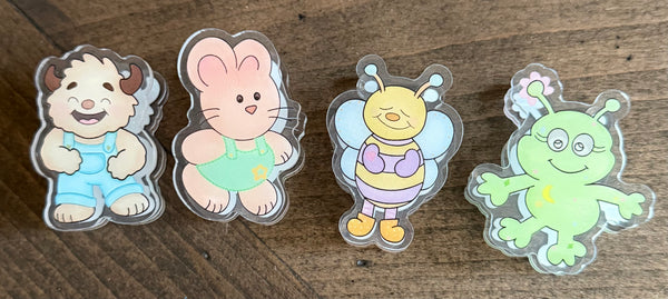 Marker Monster and Friends Paper Clip Bookmark | Cute Planner & Coloring Page Clip | Cozy Desk Accessory