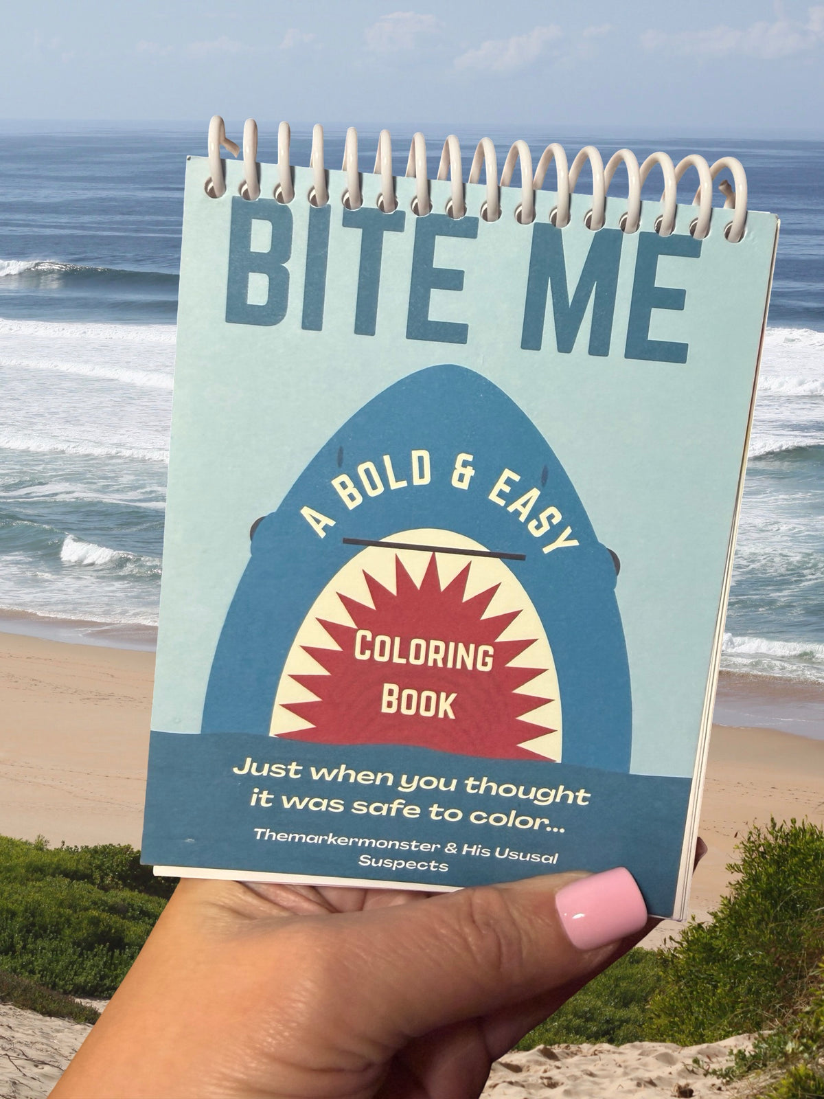 🦈 BITE ME! 🦈  Mini Bold & Easy Coloring Book