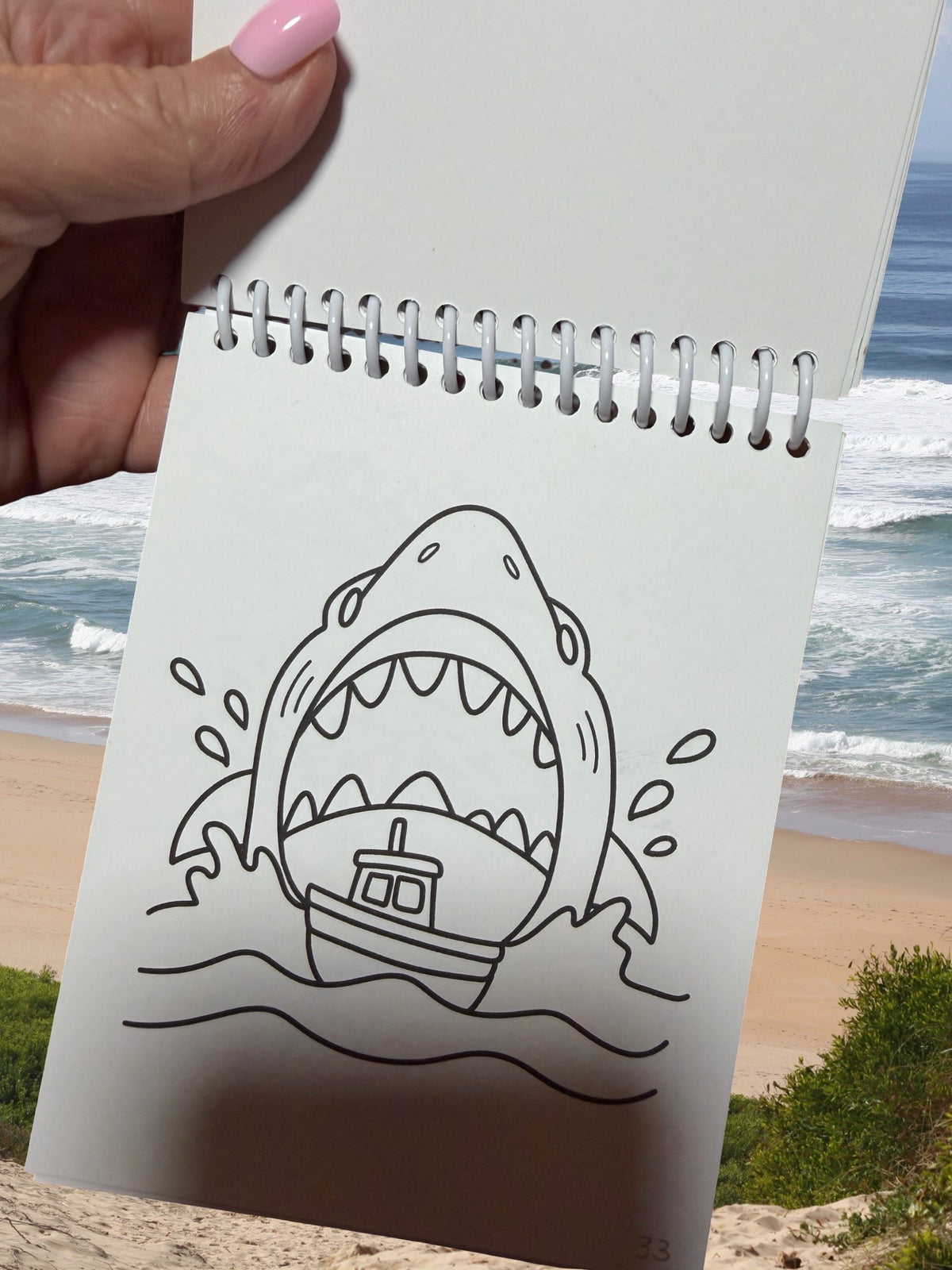 🦈 BITE ME! 🦈  Mini Bold & Easy Coloring Book