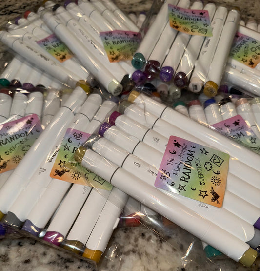 Marker Monster Mystery Sack – 6 Random Overstock Ohuhu Markers | Huge Savings
