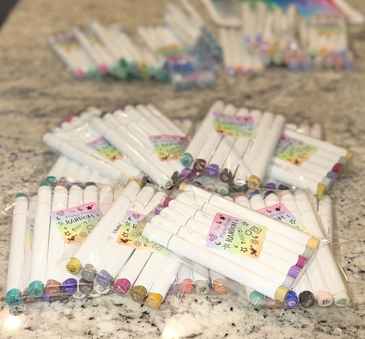 Marker Monster Mystery Sack – 6 Random Overstock Ohuhu Markers | Huge Savings
