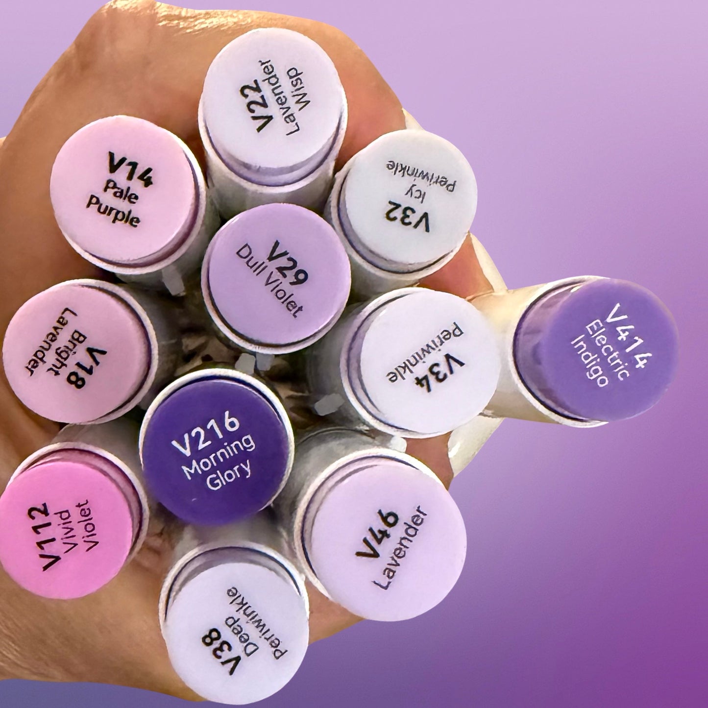 Violet  Ohuhu Honolulu B Brush/Fine Tip Marker – Single Color | Sold by The Marker Monster (Authorized Reseller)