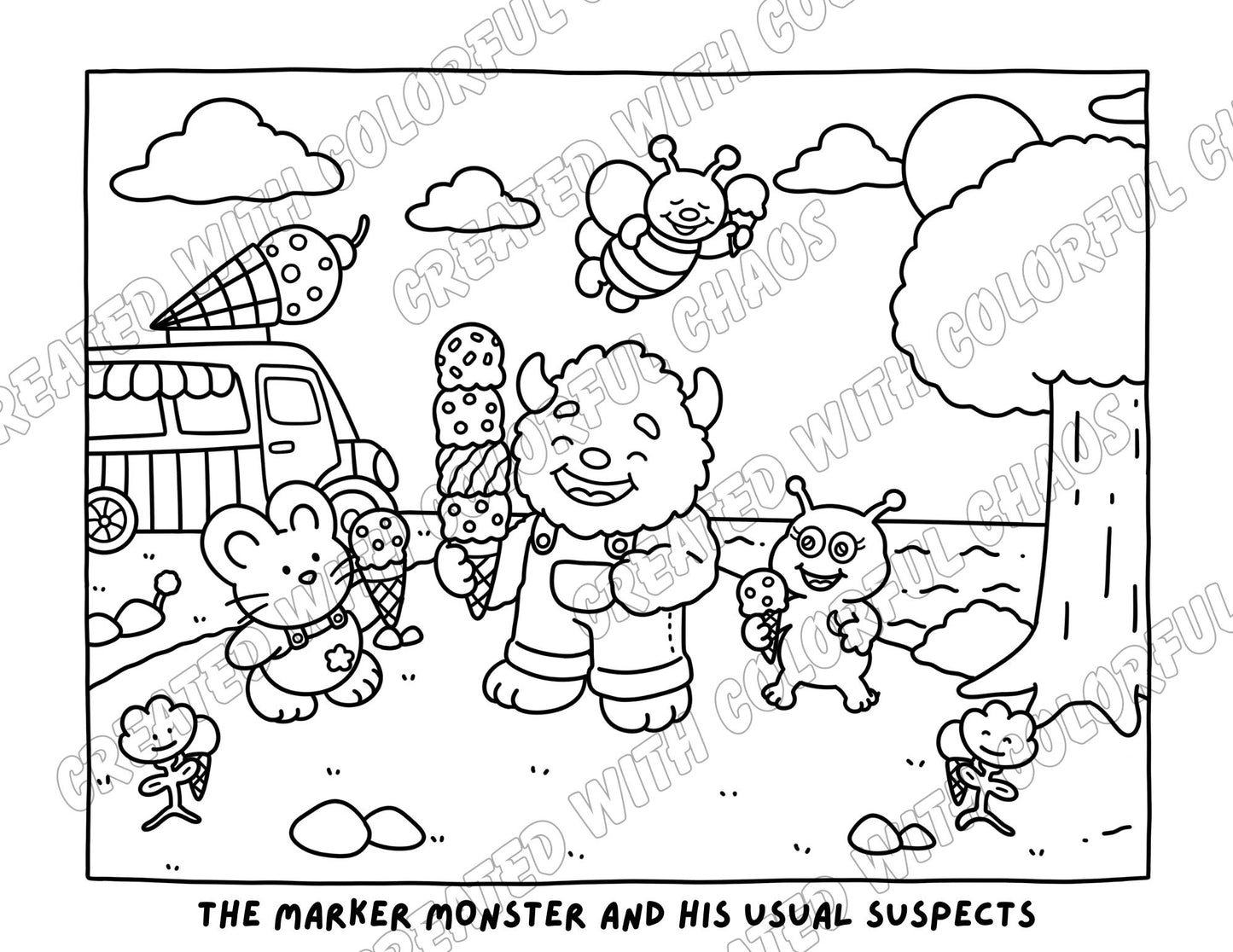 The Usual Suspects FIRST Coloring Page – Digital Download