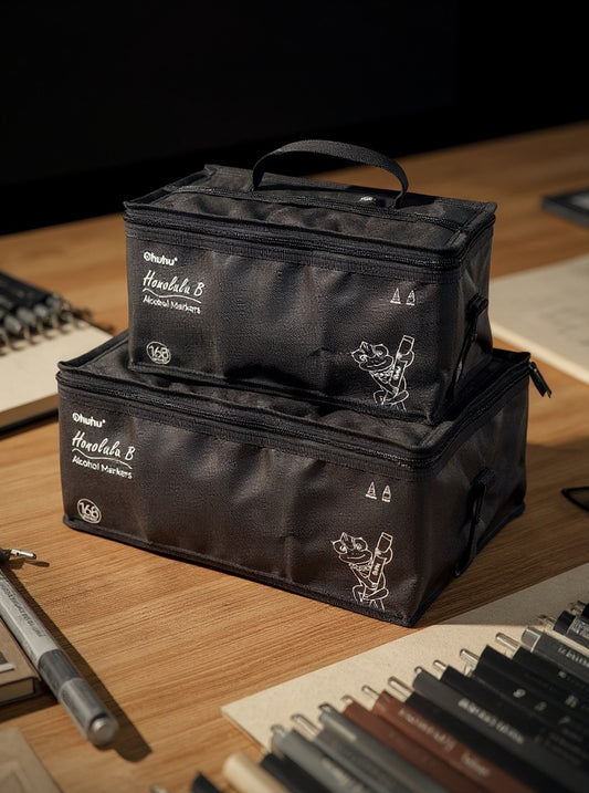 Ohuhu Canvas Marker Storage.   Manufactured by Ohuhu, known for their smooth blending dual-tip markers.  Sold individually by The Marker Monster, an authorized independent retailer.