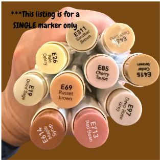 bushdebrunt ハーモニー 50 タンカラー Earth Tones Ohuhu Honolulu B Brush/Fine / Chisel Tip Single Color