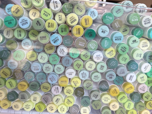 GREENS *Single OHUHU Honolulu B Alcohol Marker  Choose your color!  Mix and Match! GREENS